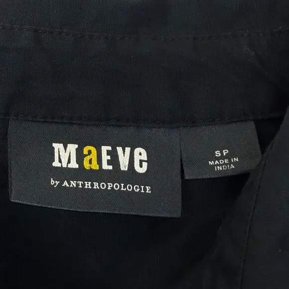 Maeve by Anthropologie Blouse Top Button Shirt Size SP Small Petite D049 -27 - Picture 16 of 16